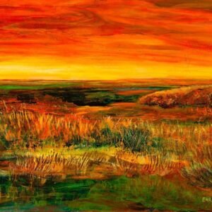 Sunset Over The Burren Ireland